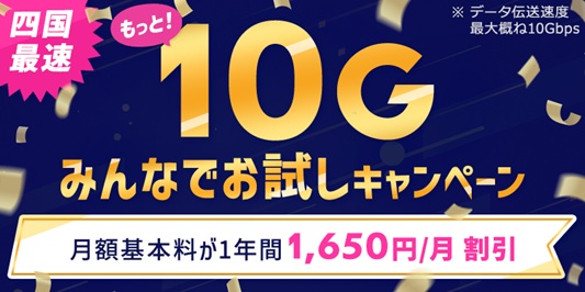 ピカラ光 もっと！10Gみんなでお試しキャンペーン