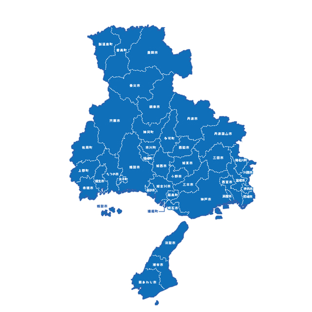 兵庫県のNURO光のエリア