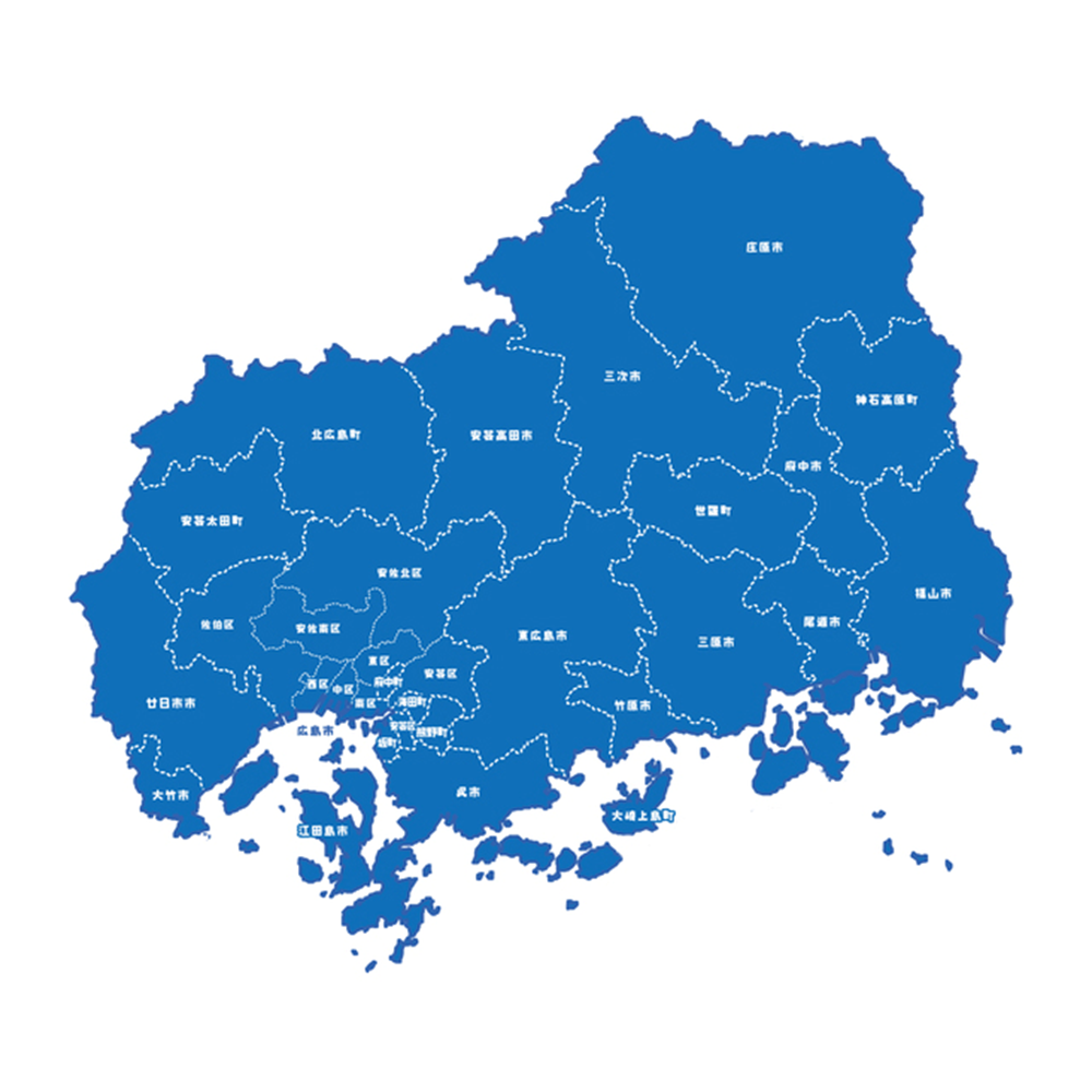 広島県のNURO光のエリア